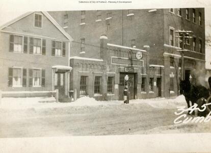 The building at 345 Cumberland Ave in 1924 was owned by the Androscoggin Electric Company. 