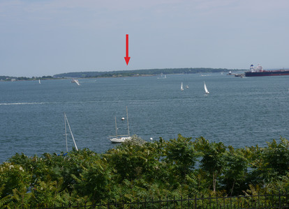 House Island in Casco Bay Maine, viewed from the Eastern Promenade
