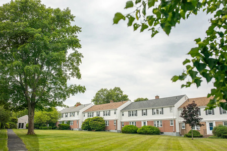 A view of the Princeton on Back Cove Apartments in the 2020s